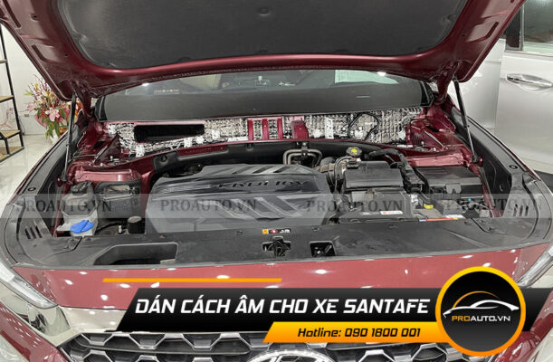 CÁCH ÂM CHỐNG ỒN XE SANTAFE 2021