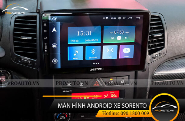 Màn hình android cho xe Sorento 2015 - 2016