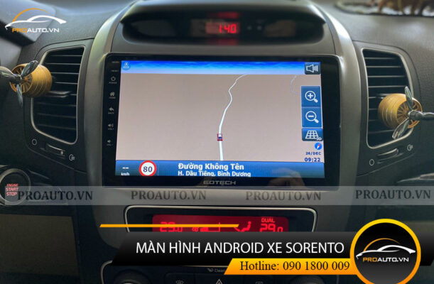 Màn hình android cho xe Sorento 2015 - 2016