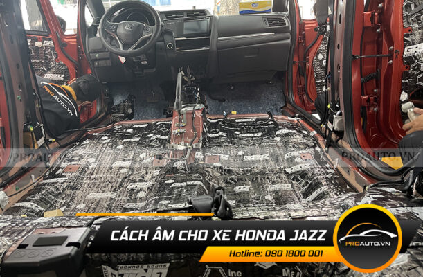 cách âm chống ồn xe Honda Jazz 2020