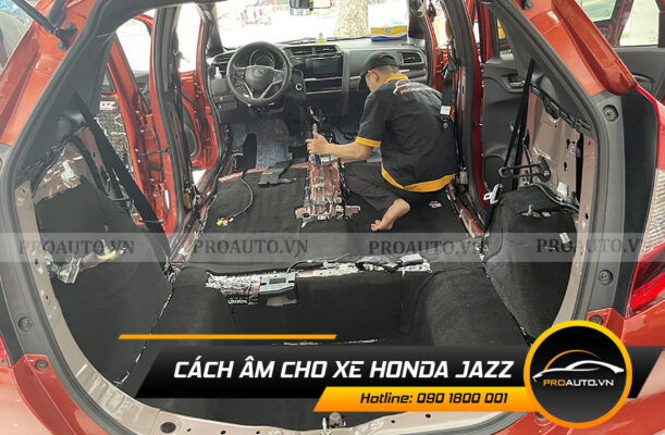 cách âm chống ồn xe Honda Jazz 2020