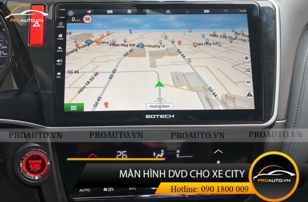 Lắp đặt màn hình Android xe Honda City 