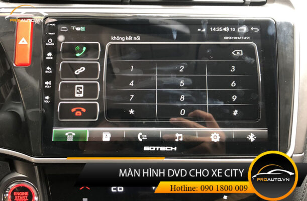 Lắp đặt màn hình Android xe Honda City 