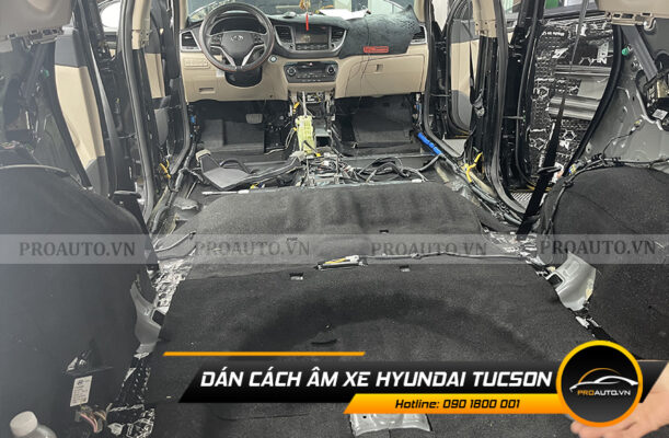 Cách âm chống ồn xe Hyundai Tucson 2020