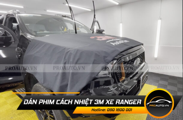 Dán phim cách nhiệt xe Ford Ranger 2021