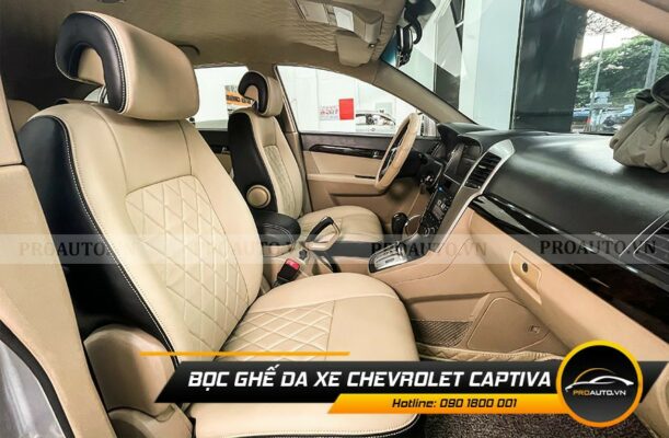 Bọc ghế da xe Chevrolet Captiva 2010