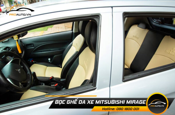 Bọc ghế da xe Mitsubishi Mirage 2019 